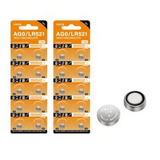산화 시계 배터리 LR521 AG0 379 단추 SR521SW 379A 15V 알카라인 코인 셀 179 D379 SR63 실버 2 개50 개, 6.50PCS AG0 LR521