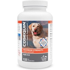 Nutramax Laboratories Cosequin Chondroitin Glucosamine 뉴트라맥스 반려견용 코세퀸 글루코사민 132정, 1개