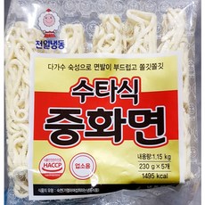 수타 중화면 230g/5개 사리 짜장면 면 짬뽕 중식, 230g, 5개
