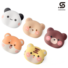 쿠슝 판다 팜레스트 마우스 손목 받침대 곰 마우스패드 손목 보호대 쿠션, 4.CSPD - 갈색곰, 1개