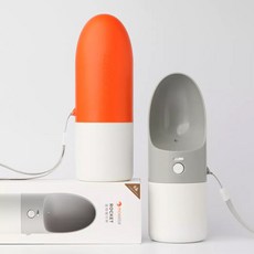 샤오미 ROCKET 반려동물 휴대용 텀블러, 오렌지, 1개