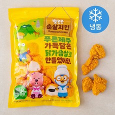 뽀로로 순살치킨 (냉동) 500g 1개, 500g × 4개 - 뽀로로순살