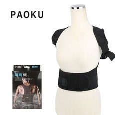 오시오 PAOKU 8051 허리보호대 찜질 복대 척추 자세 교정기, 1개