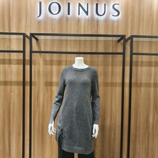 조이너스 인천점 뉴코아아울렛 [겨울신상 50%] 언발 트임 스트링 펄니트 롱 스웨터
