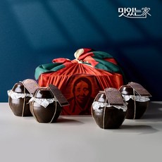  순창문옥례식품 명절선물세트 특웰빙4-1호고추장+된장+모듬+매실 각 400g옹기 오동나무 고급포장, 없음 