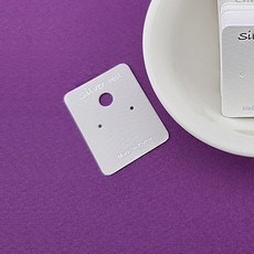 비즈톡 [Z-21-02]귀걸이포장지 30x40mm 화이트 Silver Post 실버침용 20개