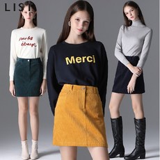 리스트코듀로이스커트