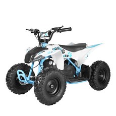 오프로드 ATV 4륜 오토바이 50cc 레저용 산악 바이크 트렁크 휴대용 포켓 오토바이, 전동블루