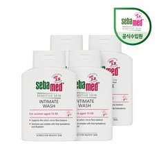 세바메드 인티메이트 워시 여성청결제 pH3.8, 200ml, 4개 - 질경이매너맨