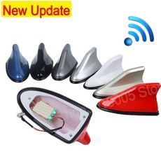 현대 i10 ix25 i30 ix35 i40 투싼 악센트 산타페 아제라 자동차 안테나 상어 FmAm 신호 안테나 스티커 액세서리, 7)GRAY