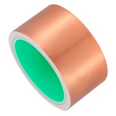구리 호일 테이프 와이드 접착 테이프 배리어 이중 전도성 자기 10m x 50 mm, 1개