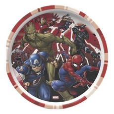 잭디자인 림 플레이트 아동접시, 1개, Marvel Universe