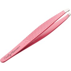 1 Count (Pack of 1) Sally Hansen Raise Some Brows-Slant Tip Tweezer with Platform Eyebrow Tweeze, Rose, 1개