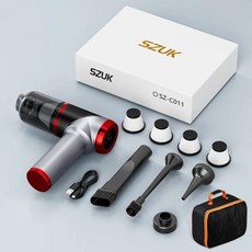 해외구매대행 제품안내 자동차진공청소기 무선미니청소기 SZUK 자동차 진공 청소기 강력한 무선 청소 기계 흡입 및 가정용 미니 휴대용 178000Pa 흡입력 무선청소기 차량용 차량, 없음, 3) Black 4hapa bag