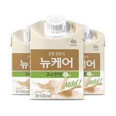 웰라이프 영양보충 대상웰라이프 뉴케어 구수한맛[순] 200ml x 24팩 고단백 간식 노인식 영양균형식 체중조절, 6set