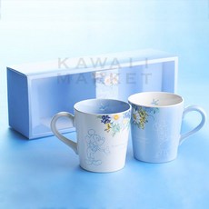 도쿄디즈니랜드 Disney Blue Ever After 미키 미니 커플 머그컵 2개 세트