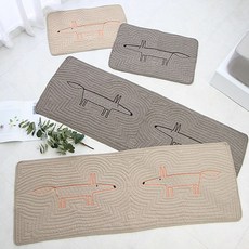 포근하니쿠션감고밀도입체패브릭주방매트