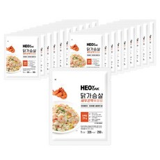 허닭 [본사당일출고] 닭가슴살 새우곤약볶음밥 250g (1팩 당 335kcal), 20개