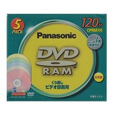 녹화용(120분) DVD-RAM 미디어 5장 팩 파나소닉 LM-AF120LS5, 1개