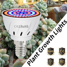 GU10 Led 식물에 대 한 전구 E27 phyto 램프를 성장 E14 Led 수족관 빛 4W 6W 8W B22 온실 성장 램프 220V 실내 텐트 GU5.3|LED 식물 조, 1개, 48leds 220V
