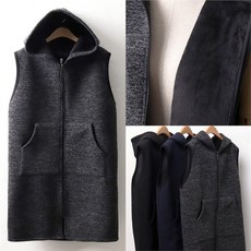 밍크후드베스트