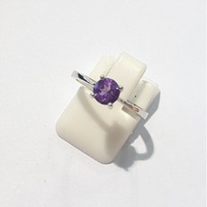 자수정원석반지