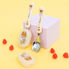 리락쿠마 포카락케이스세트-편한해피 2P RK194, 리락쿠마-R0333-아이보리, 리락쿠마-R0333-아이보리/, 1개