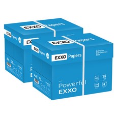 [엑소] (EXXO) A4 복사용지(A4용지) 75g 2BOX(4000매), 상세 설명 참조