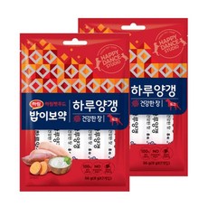 밥이보약 하루양갱 건강한장 (8g x 7개입) 2개(총14개입) 하림펫푸드 강아지간식, 8g, 1개