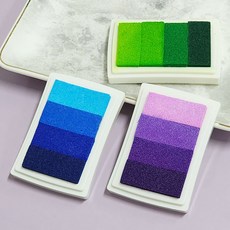 그라데이션 다꾸 도장인주 다이어리스탬프 잉크유성 패드 쿨톤