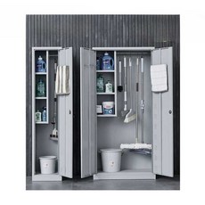  철재 청소도구함 스텐 비품 정리함 학교 학교 회사, 304 단일 도어  캐비닛 