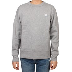 아크네 20FW 스퀘어패치 맨투맨 (라이트 그레이) 2HL173 Light Grey