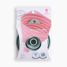 라쿠친 실리코 접이식 실리콘 깔때기 휴대용 깔대기, 민트, 1개