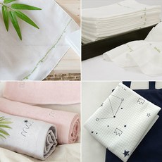  [무루땅콩기저귀] [무루]프리미엄 대나무 출산선물 알뜰 PKG(손수건+천기저귀+타올+방수요 