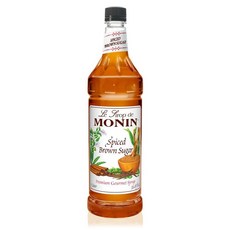 Monin 모닌 스파이스 브라운 슈가 시럽 비건 글루텐 프리 1 L 3 팩, 3팩, 상세페이지참조