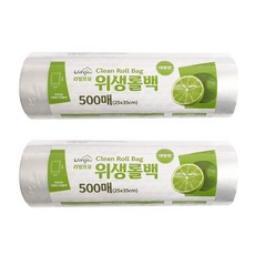 대용량 롤백(중) 25x35 (500매)x2개 (총1 000매) SET구성 _FDA승인, 1세트