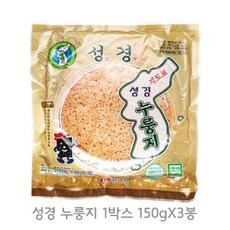 성경식품 지도표 성경 누룽지, 150g, 3개