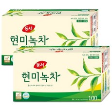 동서 현미녹차 1.5g x 200T (100개입x2개), 100개입, 2개