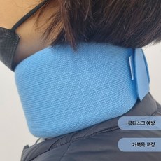 문정 병원용 의료용 목보호대 목디스크 보조기구 치료기기 고정 예방 거북목 교정기, 1개