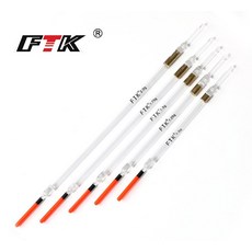 FTK FishingFloat 10 개 몫 나일론 플라스틱 플로트 1.0g 1.25g 1.5g 1.75g ​​ 2.0g 크리스탈 플라스틱 낚시 플로트 튜브 세트 낚시 태클, 협력사