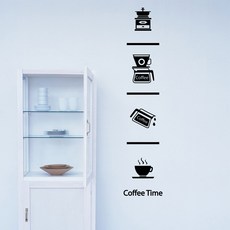 뮤즈 COFFEE TIME 카페 매장 포인트 인테리어 스티커 시트지