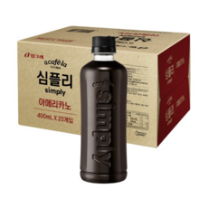 빙그레 아카페라 최화정커피 아메리카노 400ml 20개 1box