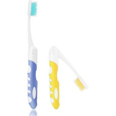 울리가이 2Pcs 여행용 칫솔 키트 휴대용 부드러운 브러시 접이식 대용량 캠핑 하이킹용, 울리가이 2Pcs 여행용 칫솔 키트 휴대용 부드러운 브