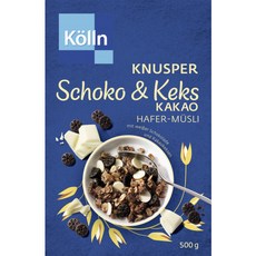 Kölln Muesli 크런치 초콜릿 앰프 비스킷 코코아 500G, 1개