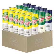 소솜상점 캐나다드라이 250ml 혼합 20캔 (토닉워터10+진저에일5+클럽소다5), 1세트