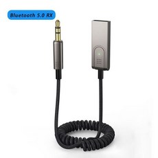 CABLETIME Bluetooth 수신기 5.1 AUX 오디오 핸즈프리 차량용 앰프 스피커 헤드폰 C416 용 3.5mm 무선 어댑터, RX v5.0, 블루투스 v5.0, RX V5.0