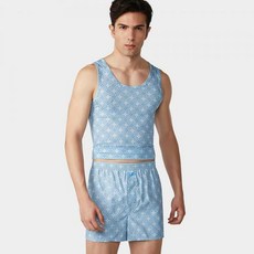 남성면사각트렁크팬티런닝셋트