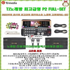 태진고급형노래방기기세트 P2+BTOB-300MBgold FULL-SET/스피커+소모품포함/음악실-휴계실-가정용-노래교실-문화센타-행사용 가라오케풀세트/사은품증정/세림전자, P2+BTOB-300MB SET(유선마이크 타입)