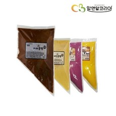 알앤알코리아 커피콩빵 반죽 1kg(커피 플레인 바나나 고구마), 자색고구마맛 반죽 1kg X 1개, 1kg, 1개