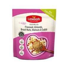 Linwoods Organic Milled Flaxseed Almonds Brazil Linwoods 유기농 가공 아마씨 아몬드 브라질 견과류 호두 및 Co-q10-36, 상세참조, 1개, 360g